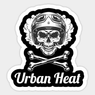 Urban Heat / Vintage Skull Style Sticker